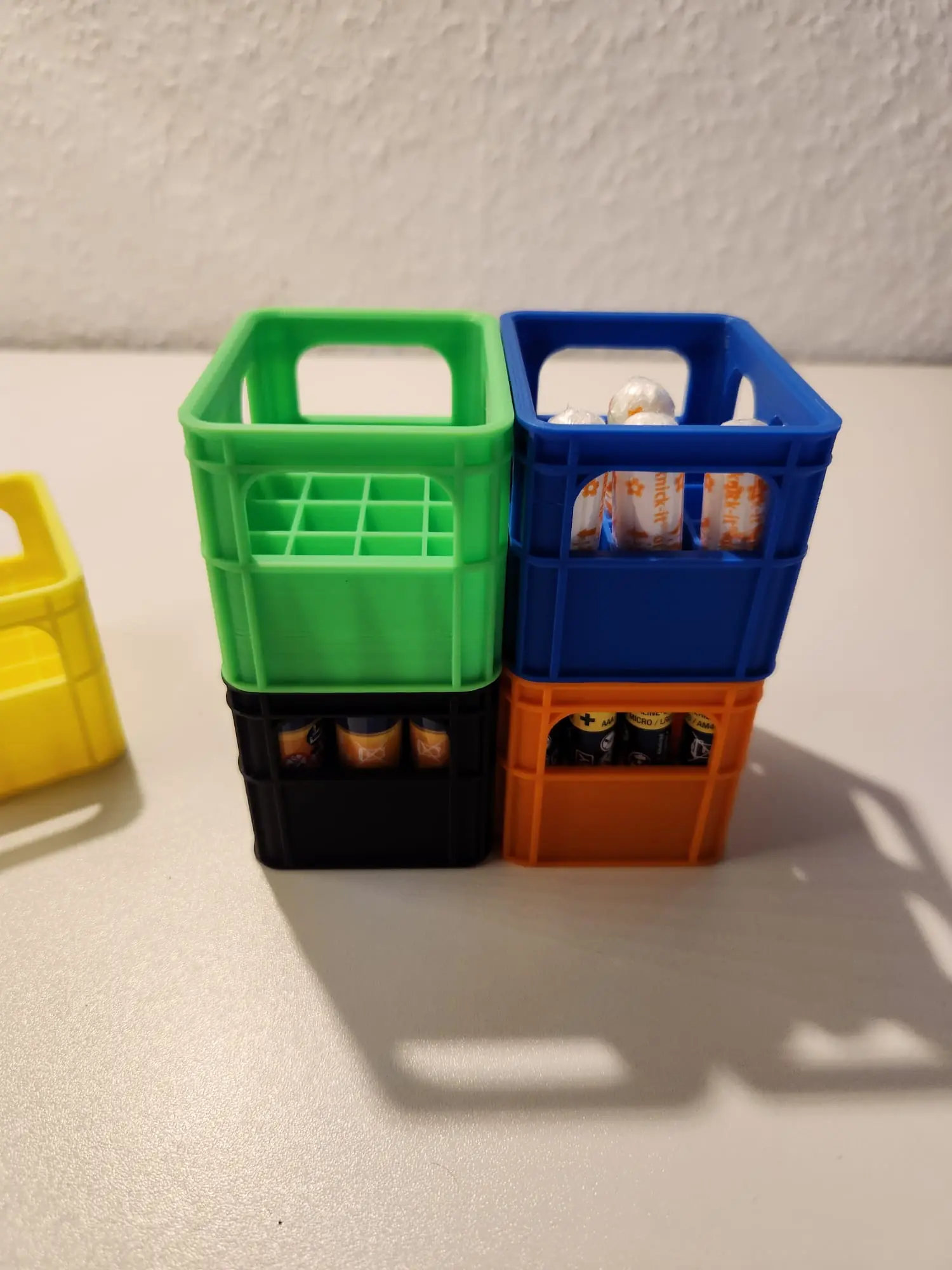 Mini-Bierkisten Set – 4 Farben – 3D-Druck aus Luxemburg